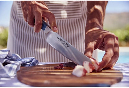Forged Boning Knife in Nitrum Stainless Steel, Professional 6 Inch Butcher Knife for Removing Meat from Bones, Ergonomic Blue Handle, Brooklyn Series