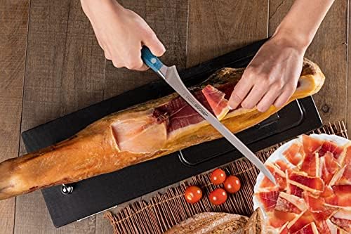 Forged Boning Knife in Nitrum Stainless Steel, Professional 6 Inch Butcher Knife for Removing Meat from Bones, Ergonomic Blue Handle, Brooklyn Series