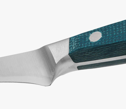 Forged Boning Knife in Nitrum Stainless Steel, Professional 6 Inch Butcher Knife for Removing Meat from Bones, Ergonomic Blue Handle, Brooklyn Series