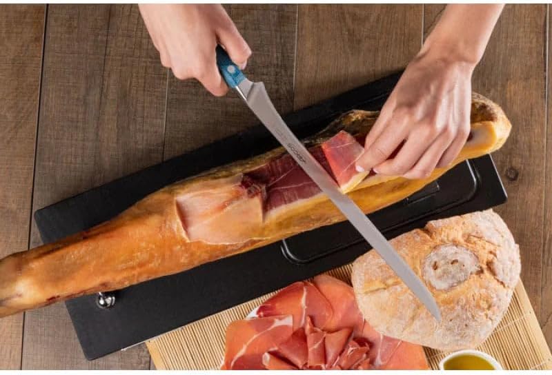 Forged Boning Knife in Nitrum Stainless Steel, Professional 6 Inch Butcher Knife for Removing Meat from Bones, Ergonomic Blue Handle, Brooklyn Series