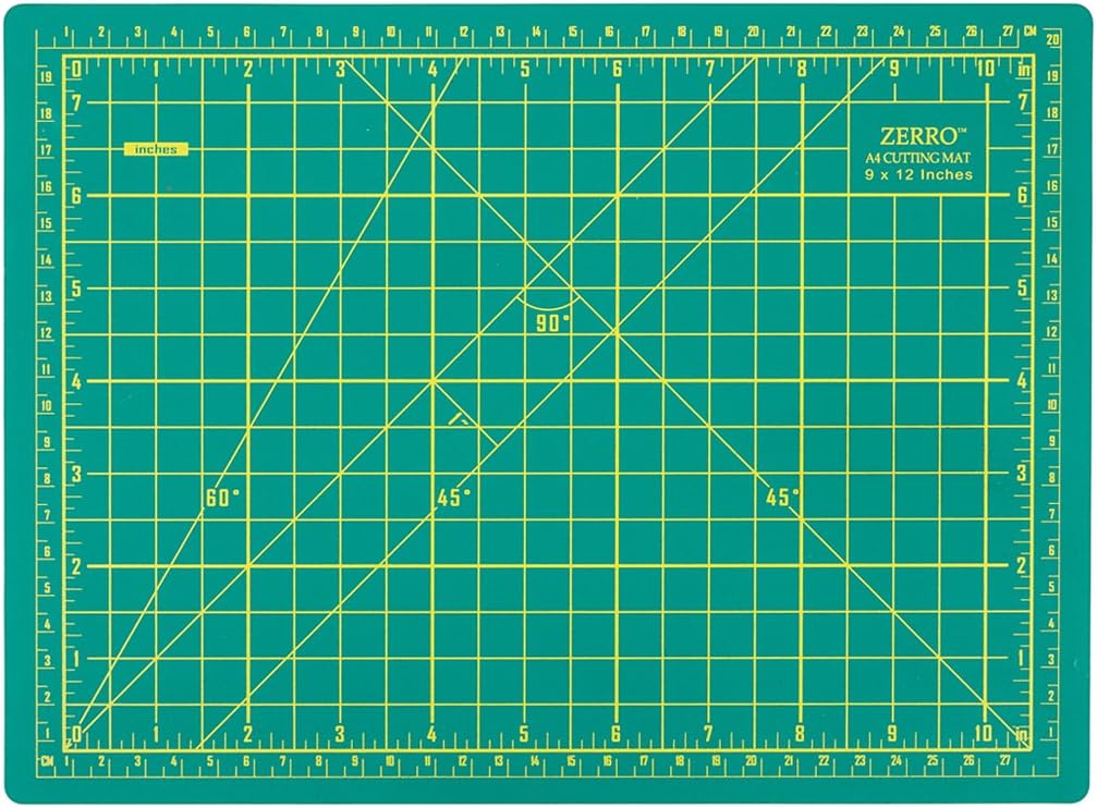 Cutting Mat 12" x 9" Self Healing Rotary Cutting Mat A4
