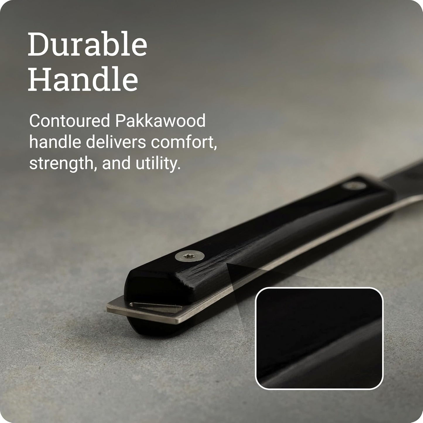 Kazahana 6" Utility Knife | Handcrafted Japanese Kitchen Knife, AUS10A Stainless Steel Blade, Pakkawood Handle