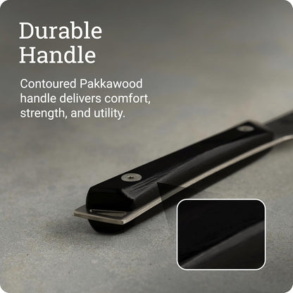 Kazahana 6" Utility Knife | Handcrafted Japanese Kitchen Knife, AUS10A Stainless Steel Blade, Pakkawood Handle