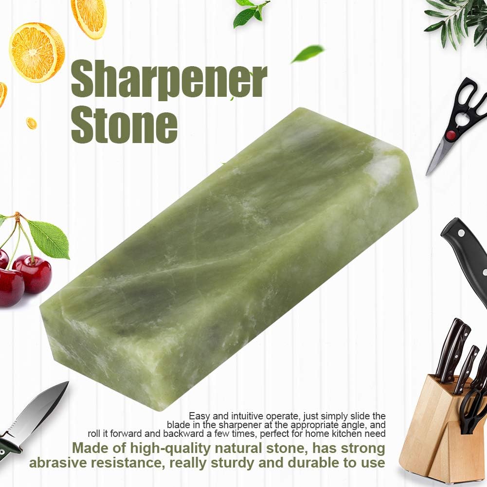 Wet Stone Knife Sharpener, #10000 Grit Whetstone, for Sharpening Knives Green
