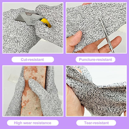 4 Pack Oyster Shucking Knife Set Stainless Steel Oyster Knives with 2 pas Cut Resistant Gloves Oyster Opener Clam Knife Shucker Tool Kit for Seafood Shellfish