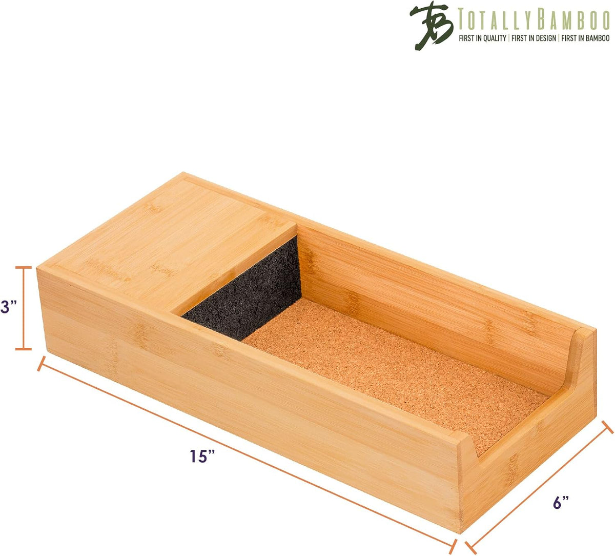 Universal Knife Caddy, Organizer and Holder for Drawer or Countertop