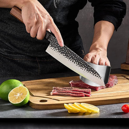 Stainless Steel Finger Guard, 2025 New Finger Protector for Cutting Food, Slicing Tool Finger Protector for Kitchen, Stainless Steel Finger Protector for Cutting, Chopping, Dicing, Slicing (2pcs)