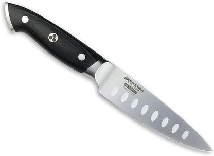 Pro Series 2.0 4-Inch Paring Knife - Expertly Forged High Carbon 7Cr17MoV Steel, Ergonomic Black Pakkawood Handle, Ultimate Fruit & Vegetable Peeling Companion