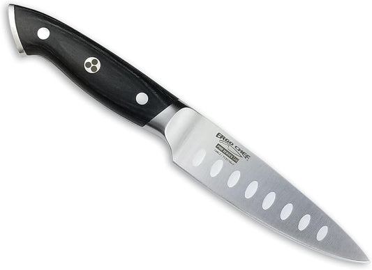 Pro Series 2.0 4-Inch Paring Knife - Expertly Forged High Carbon 7Cr17MoV Steel, Ergonomic Black Pakkawood Handle, Ultimate Fruit & Vegetable Peeling Companion