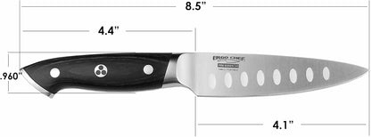 Pro Series 2.0 4-Inch Paring Knife - Expertly Forged High Carbon 7Cr17MoV Steel, Ergonomic Black Pakkawood Handle, Ultimate Fruit & Vegetable Peeling Companion