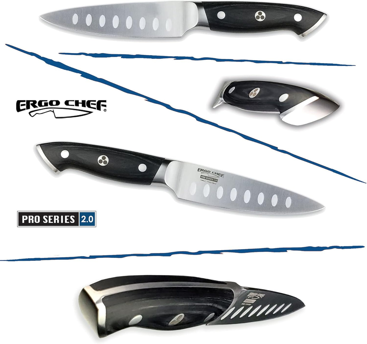 Pro Series 2.0 4-Inch Paring Knife - Expertly Forged High Carbon 7Cr17MoV Steel, Ergonomic Black Pakkawood Handle, Ultimate Fruit & Vegetable Peeling Companion