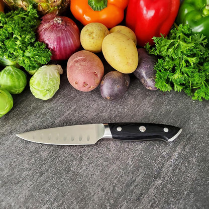 Pro Series 2.0 4-Inch Paring Knife - Expertly Forged High Carbon 7Cr17MoV Steel, Ergonomic Black Pakkawood Handle, Ultimate Fruit & Vegetable Peeling Companion