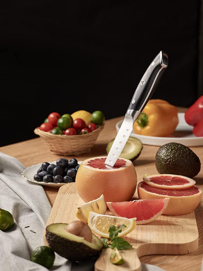 Pro Series 2.0 4-Inch Paring Knife - Expertly Forged High Carbon 7Cr17MoV Steel, Ergonomic Black Pakkawood Handle, Ultimate Fruit & Vegetable Peeling Companion