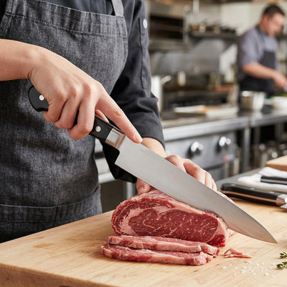 – 13” Stainless Steel Japanese Cow Knife- Japanese Gyuto Cooking Kitchen Meat Knife Cooking for Kitchen Cutting Vegetable Salad Boneless Chef Knife