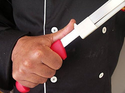 Ham Carving Knife with Anti-accident Protection 12-Inch | Flexible Stainless Steal Ham Slicing Knife for Slicing Serrano, Ibérico Ham & Italian Prosciutto