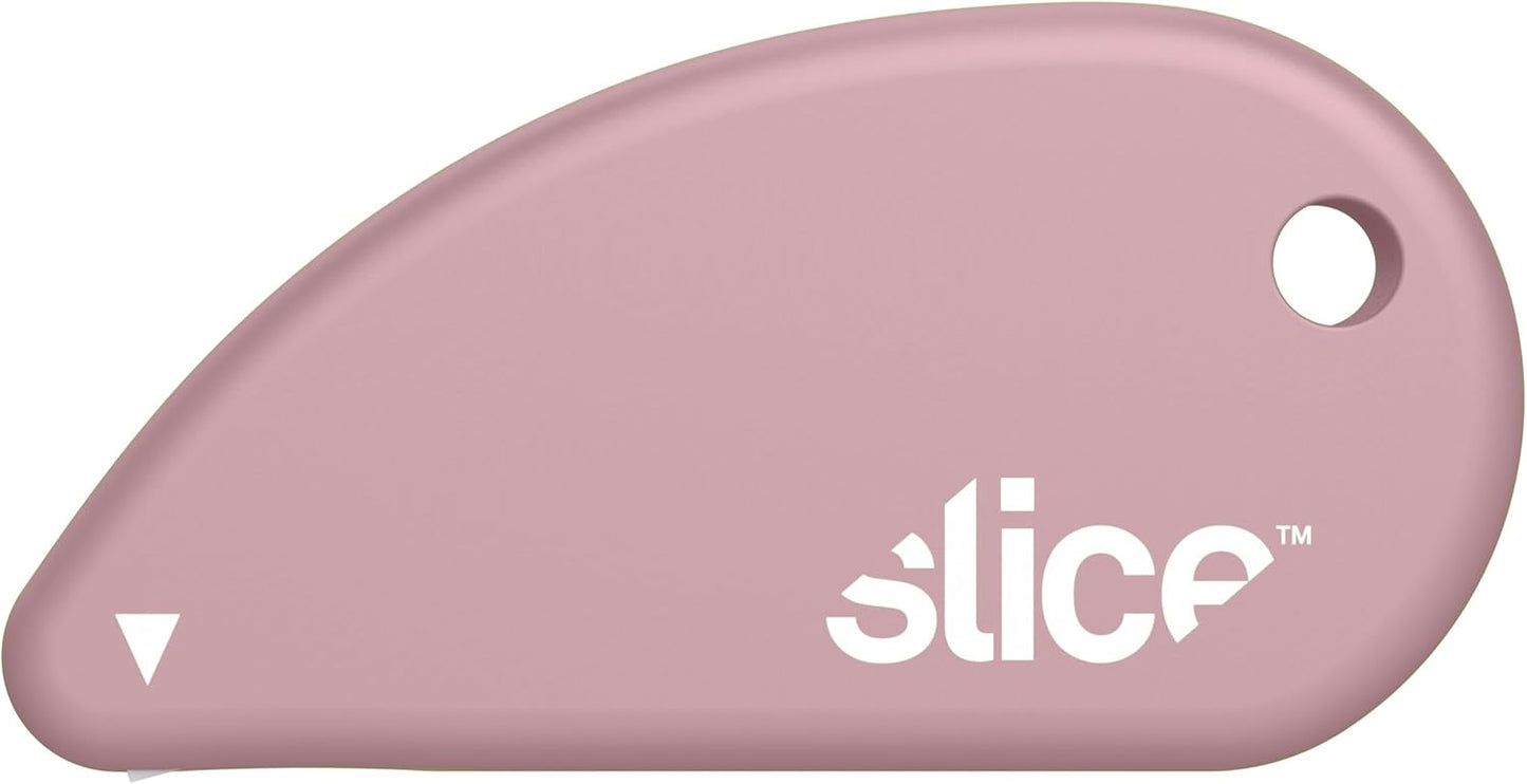 Slice Micro Safety Cutter | Safe Ceramic Box Cutter Lasting 11x Longer than Metal | Keychain Box Opener | Combo Pack | Earth White + Sage