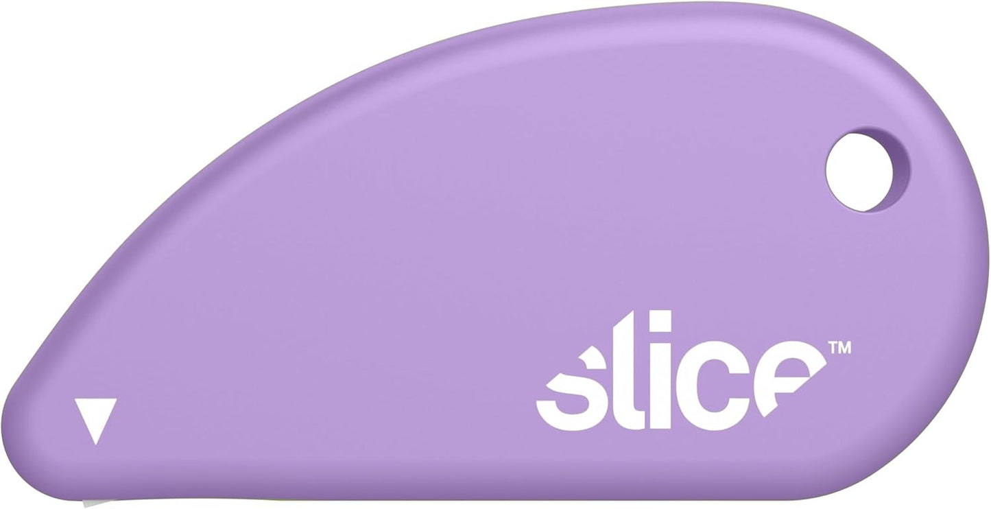 Slice Micro Safety Cutter | Safe Ceramic Box Cutter Lasting 11x Longer than Metal | Keychain Box Opener | Combo Pack | Earth White + Sage