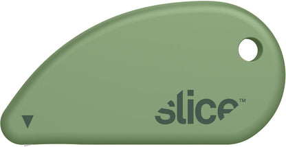 Slice Micro Safety Cutter | Safe Ceramic Box Cutter Lasting 11x Longer than Metal | Keychain Box Opener | Combo Pack | Earth White + Sage
