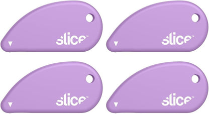 Slice Micro Safety Cutter | Safe Ceramic Box Cutter Lasting 11x Longer than Metal | Keychain Box Opener | Combo Pack | Earth White + Sage