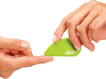 Slice Micro Safety Cutter | Safe Ceramic Box Cutter Lasting 11x Longer than Metal | Keychain Box Opener | Combo Pack | Earth White + Sage