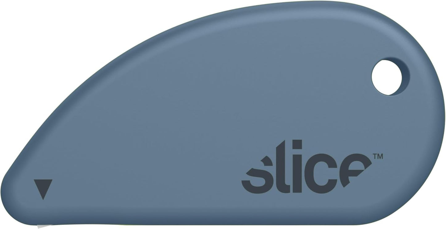 Slice Micro Safety Cutter | Safe Ceramic Box Cutter Lasting 11x Longer than Metal | Keychain Box Opener | Combo Pack | Earth White + Sage