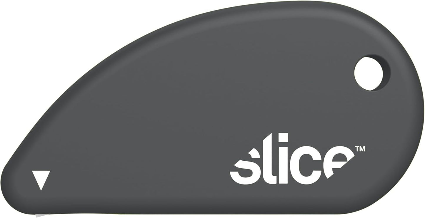 Slice Micro Safety Cutter | Safe Ceramic Box Cutter Lasting 11x Longer than Metal | Keychain Box Opener | Combo Pack | Earth White + Sage