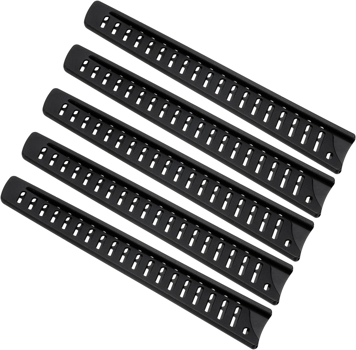 PP Safety Knife Cover Sleeves for 10" Bread Knife, 5 Pack Knives Edge Guard Blade Protector Universal Knife Sheath for Kitchen, Black