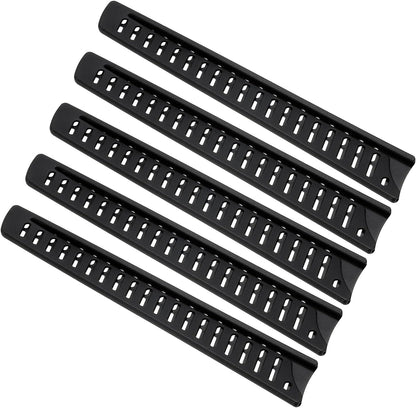 PP Safety Knife Cover Sleeves for 10" Bread Knife, 5 Pack Knives Edge Guard Blade Protector Universal Knife Sheath for Kitchen, Black