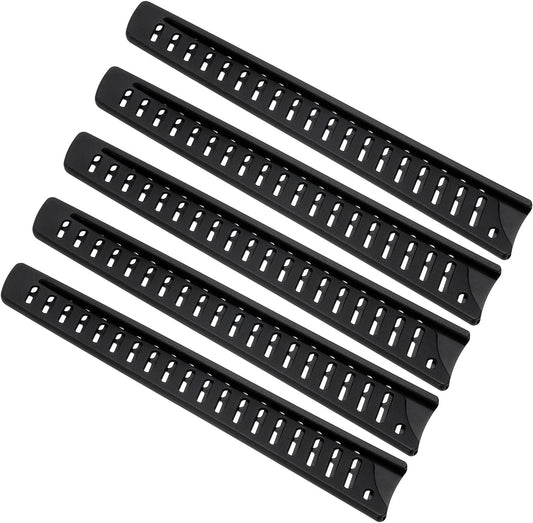 PP Safety Knife Cover Sleeves for 10" Bread Knife, 5 Pack Knives Edge Guard Blade Protector Universal Knife Sheath for Kitchen, Black