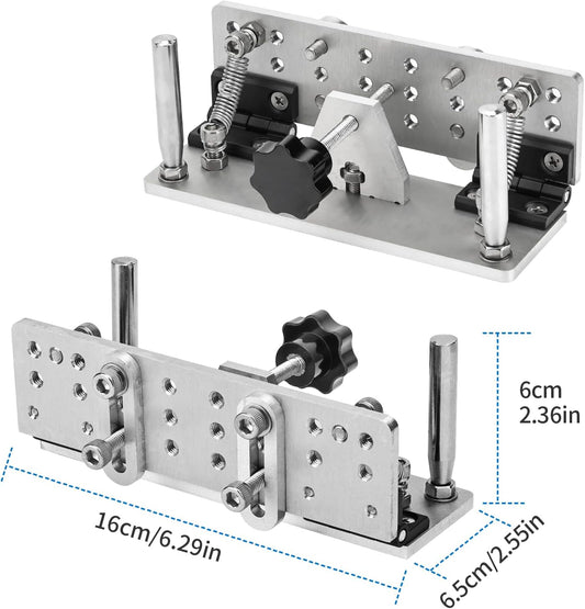 Belt Grinder Knife Jig Manual Sharpener Holder Long Sharpening Locator Fixed Angle Jig for Belt Sander Belt Machine (Small)
