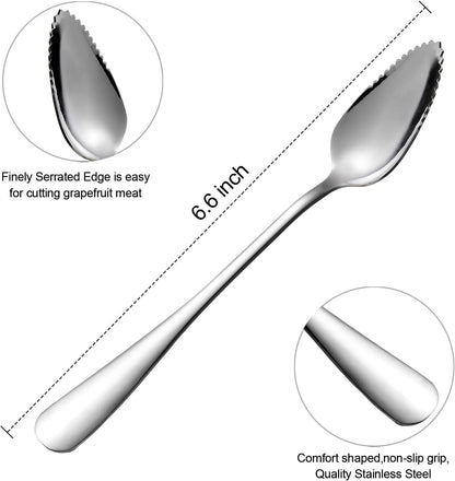 Grapefruit Spoons, Stainless Steel Grapefruit Spoon Utensil Set
