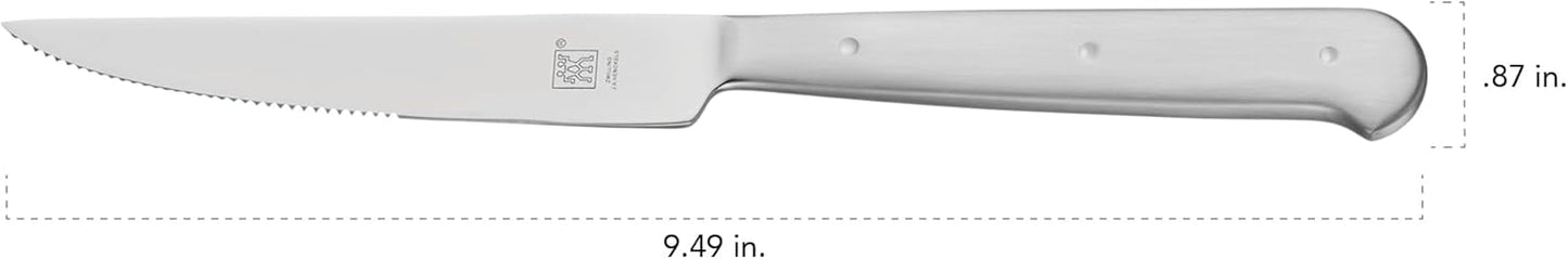 Ultra-Sharp Steak Knives Set of 8 with Wood Gift Box | Slice Through Steak, Pork Chops, & Chicken Cutlets with Serrated Steak Knives. Durable, Forged and Easy to Clean.