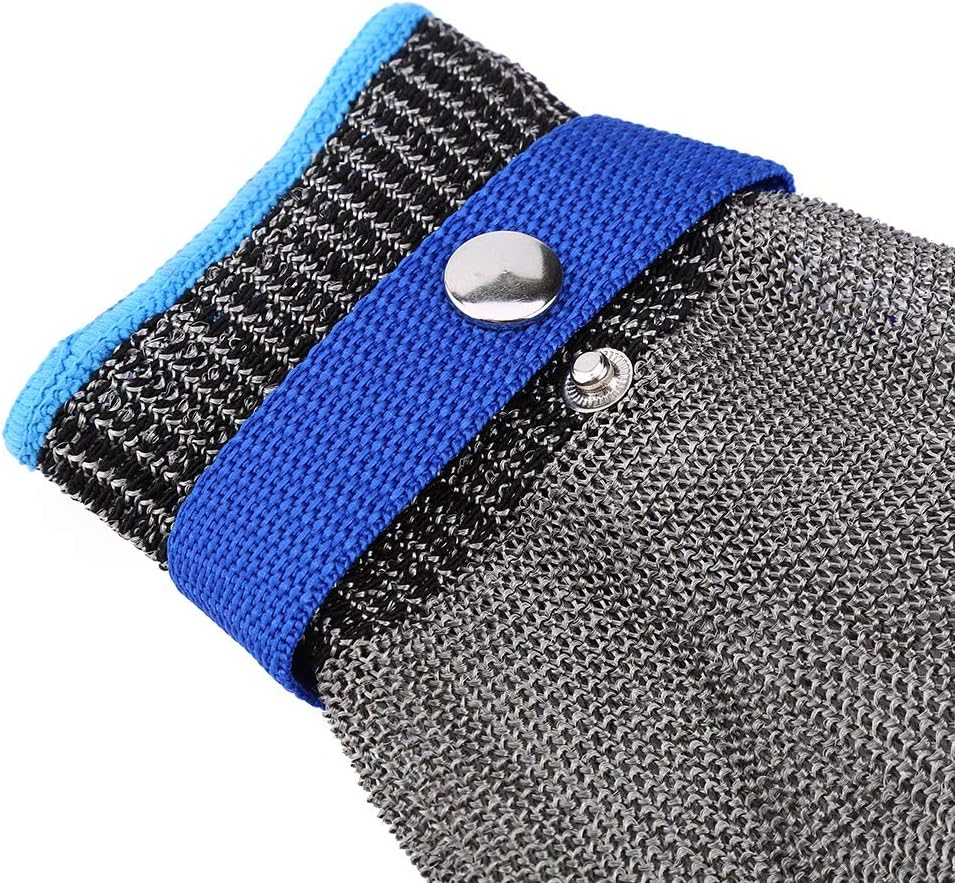 Stainless Steel Cut Gloves 5 For Kitchen, Chainmail Gloes For Cutting, Stainless Sel Gloes For Kitchen, With White Cotton Glove, Anti Knife, Anti Scratch, Suitable For Both Right And Left