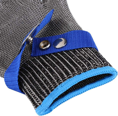 Stainless Steel Cut Gloves 5 For Kitchen, Chainmail Gloes For Cutting, Stainless Sel Gloes For Kitchen, With White Cotton Glove, Anti Knife, Anti Scratch, Suitable For Both Right And Left