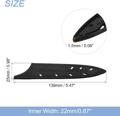 Knife Cover Sleeves Blade Edge Guards for 5" Utility Knife Blade Edge Protector Universal Knife Sheath for Kitchen, Black