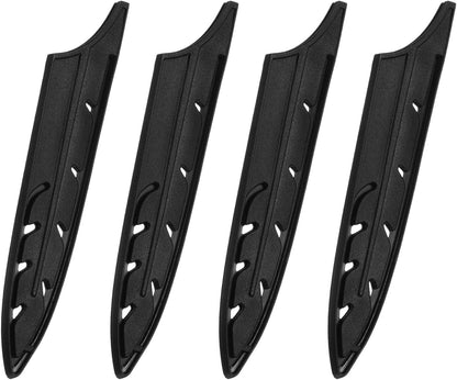 Knife Cover Sleeves Blade Edge Guards for 5" Utility Knife Blade Edge Protector Universal Knife Sheath for Kitchen, Black