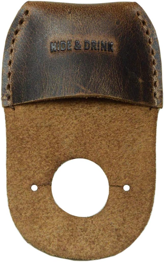 Leather Thumb Guard, Finger Protector, Carpenter Carving Accessories, Handmade Includes 101 Year Warranty :: Bourbon Brown