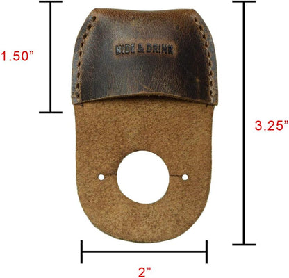 Leather Thumb Guard, Finger Protector, Carpenter Carving Accessories, Handmade Includes 101 Year Warranty :: Bourbon Brown
