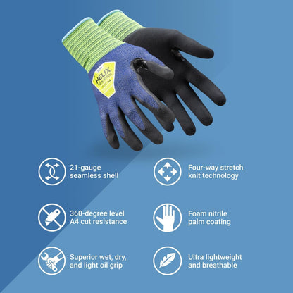 Knit Safety Gloves | Comfortable Work Gloves | Helix Seamless Work Gloves