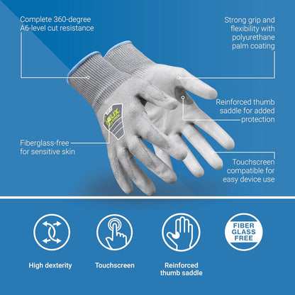 Knit Safety Gloves | Comfortable Work Gloves | Helix Seamless Work Gloves