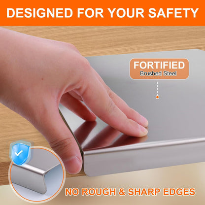 Stainless Steel Countertop Cutting Board with Lip,19.7 * 15.7 * 0.8 Inches