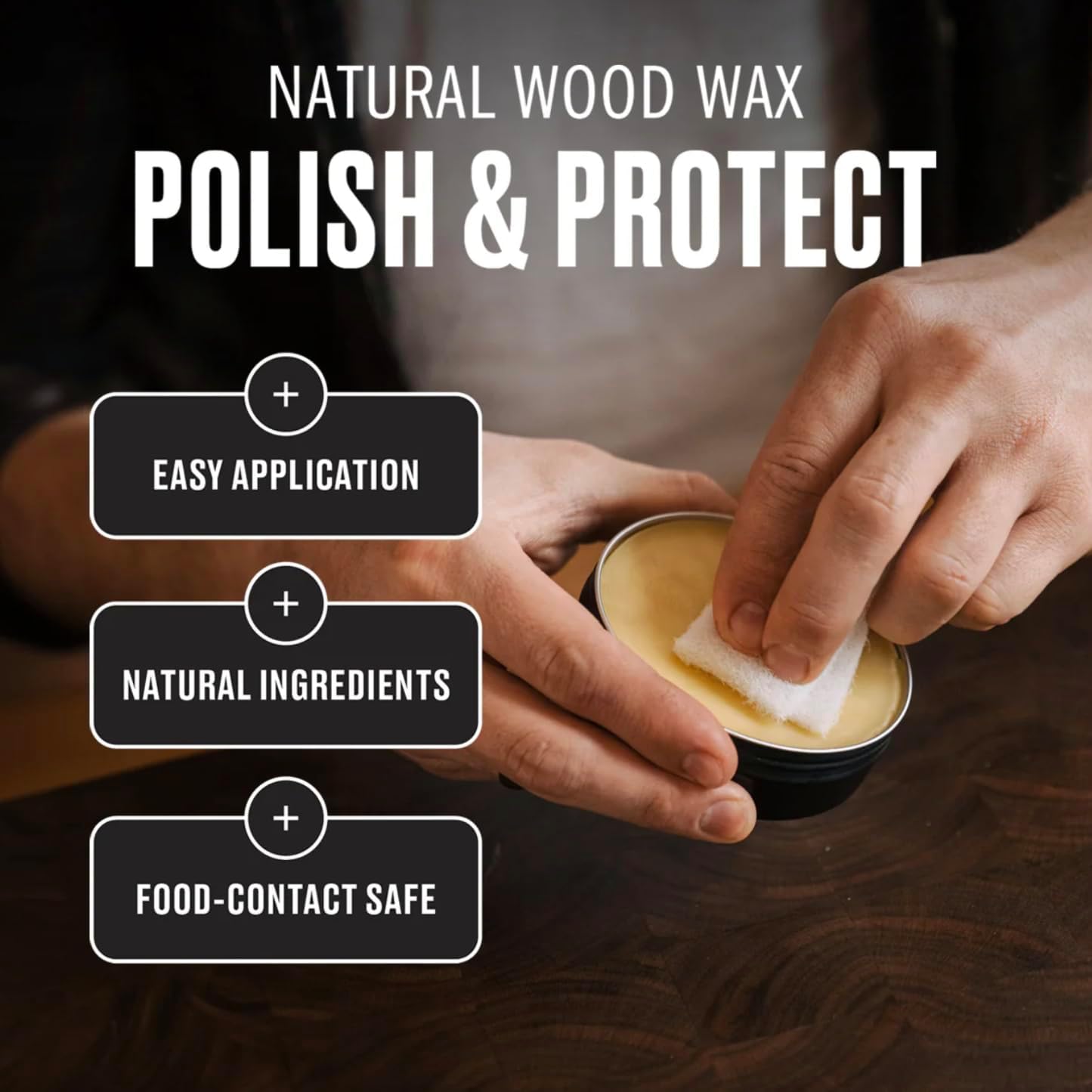 Cutting Board Oil and Wood Wax Set. For Cutting Boards, Butcher Blocks, Wooden Spoons, and Bowls. 100% Food-Safe.