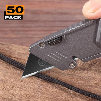 Utility Knife Blades, Never Rust, Blackened SK-5 Steel