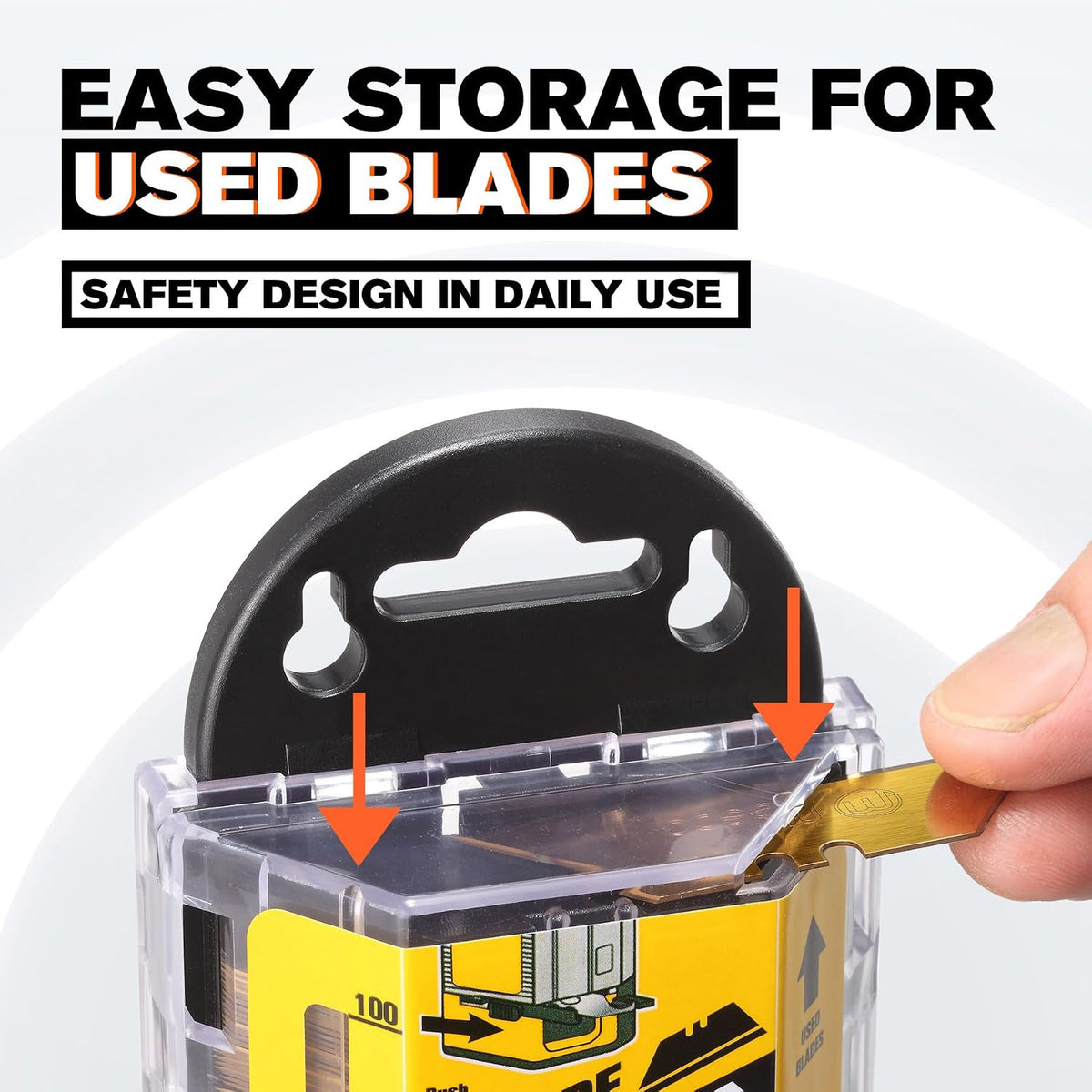 Utility Knife Blades, Never Rust, Blackened SK-5 Steel