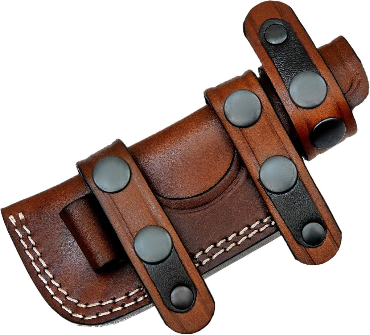 Leather Knife Sheaths for Fixed Blade Knives, Small Knife Sheath RIGHT HAND Leather Knife Sheath for Belt, Leather Knife Holster Belt Knife Holder, Horizontal Knife Sheath for Belt No:125