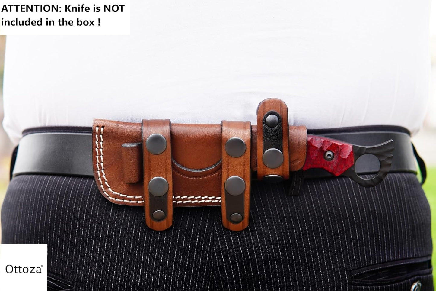 Leather Knife Sheaths for Fixed Blade Knives, Small Knife Sheath RIGHT HAND Leather Knife Sheath for Belt, Leather Knife Holster Belt Knife Holder, Horizontal Knife Sheath for Belt No:125