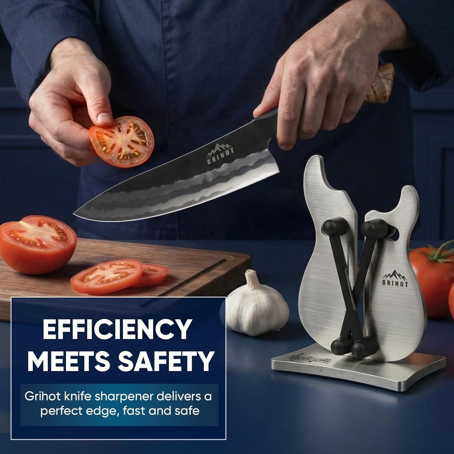 VN3 Professional Knife Sharpener | 3-Action Tungsten Carbide | For Repair, Restoration and Sharpening, Easy to Use, Replacement Blades Included, Soild and Durable, Sailboat Shaped Design