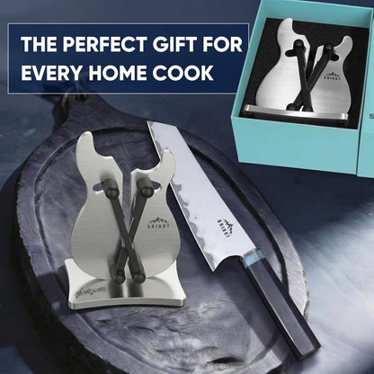 VN3 Professional Knife Sharpener | 3-Action Tungsten Carbide | For Repair, Restoration and Sharpening, Easy to Use, Replacement Blades Included, Soild and Durable, Sailboat Shaped Design
