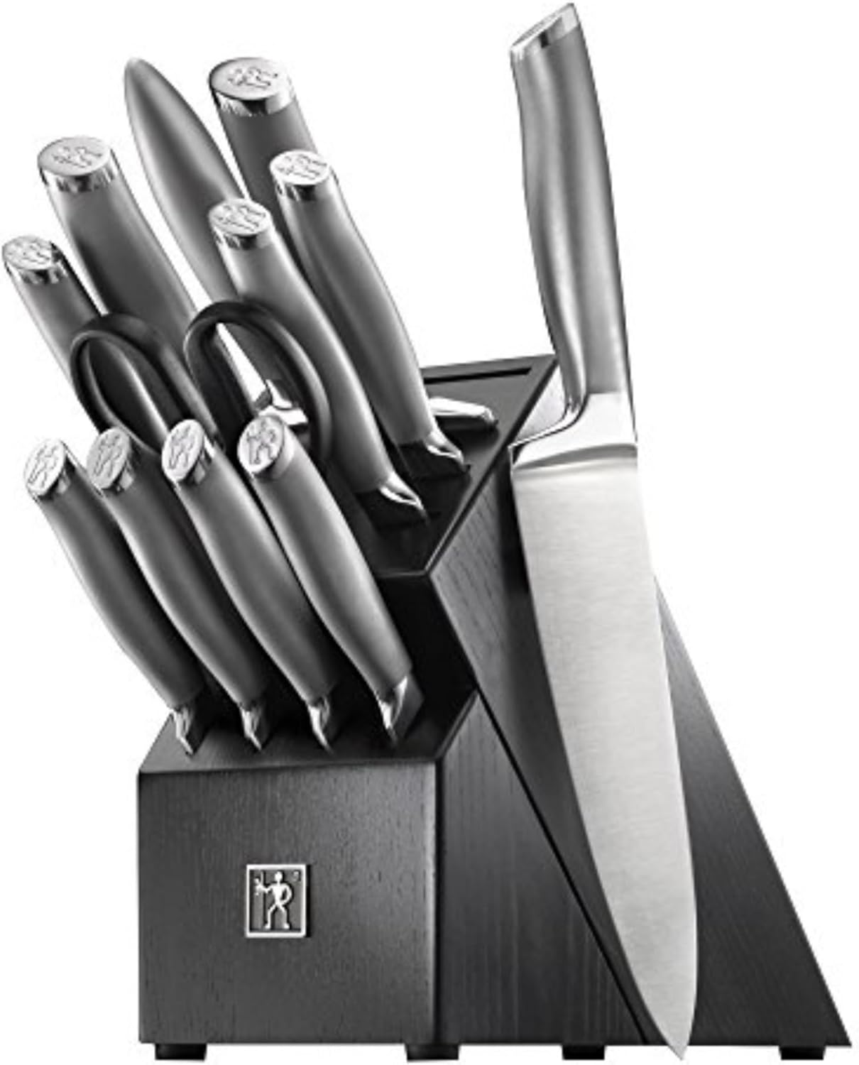 J.A International Modernist 13-pc Knife Block Set, Black…