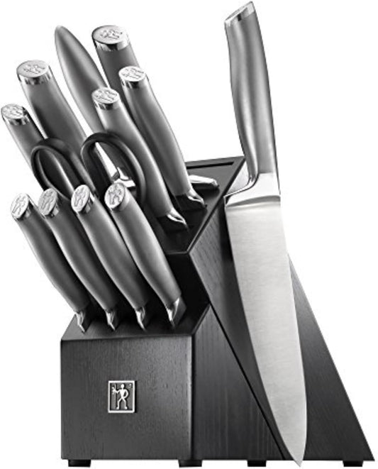 J.A International Modernist 13-pc Knife Block Set, Black…